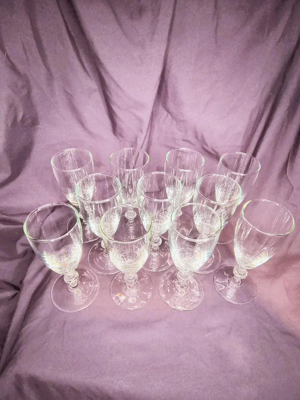 LIKE NEW! Set of 11 Vintage Libbey Georgian Collection clear 4oz cordial/whiskey